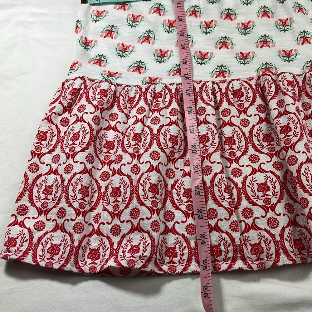 Style&co L White/Red 3 Panel Blouse - Picture 13 of 13